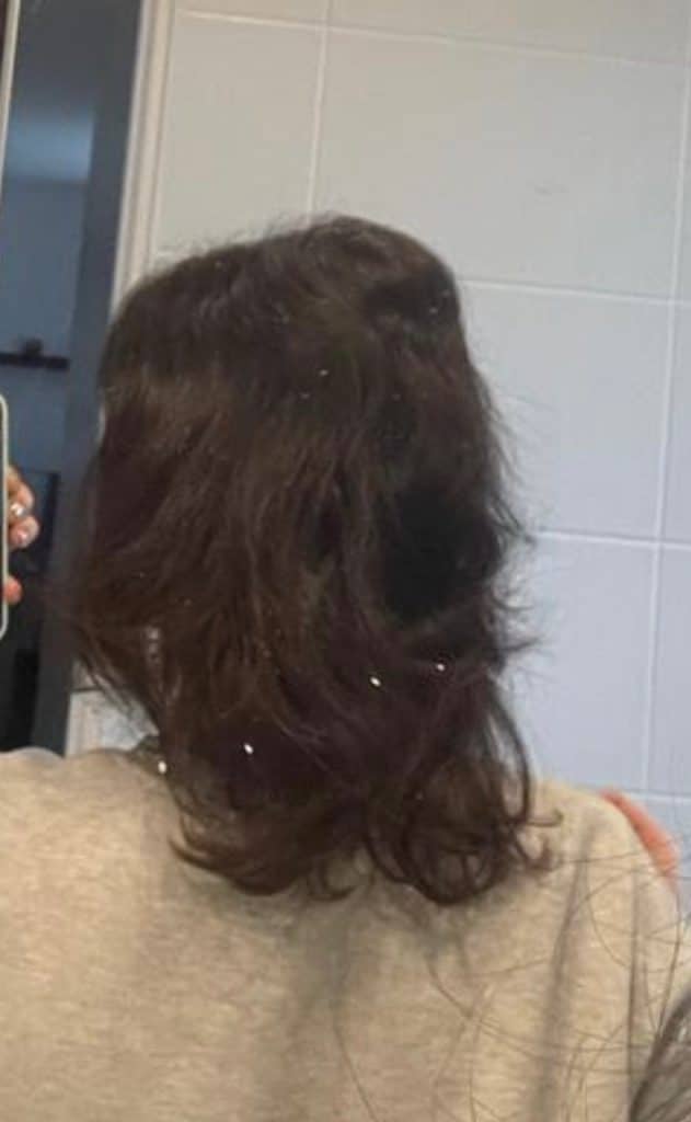 cheveux avant pose d'extensions tendace beauté